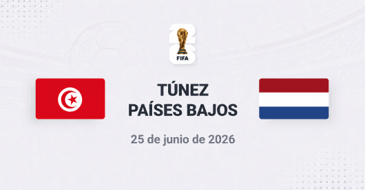 Túnez vs Países Bajos